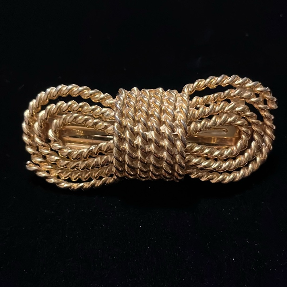 Gold Color Rope Design Hair Clip - Picture 3 of 16